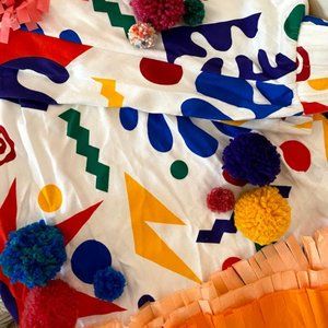 Vintage midi cotton skirt